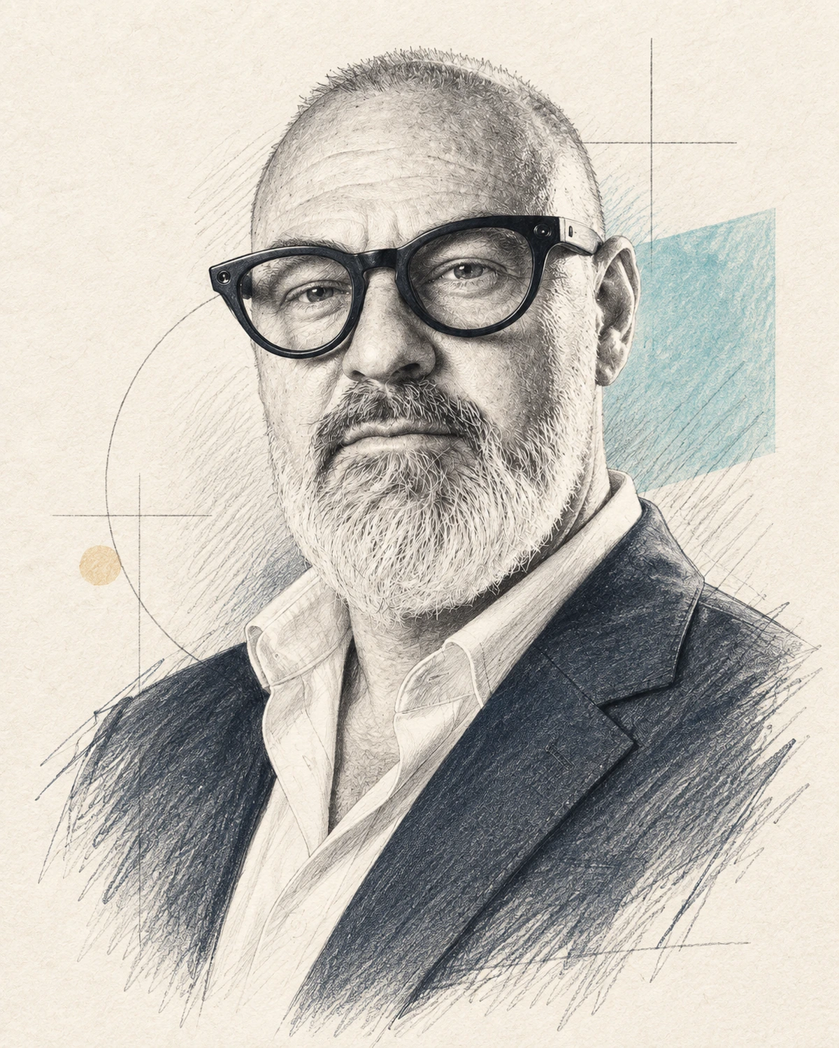 Portrait illustré de Nicolas, co-gérant de latoortue