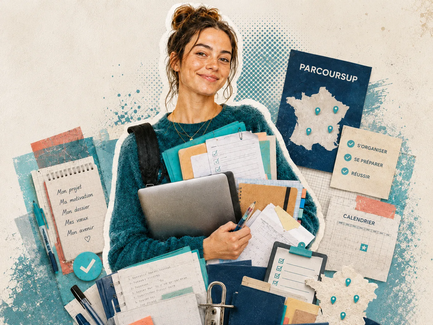 Candidate préparant son dossier Parcoursup pour intégrer un IFSI