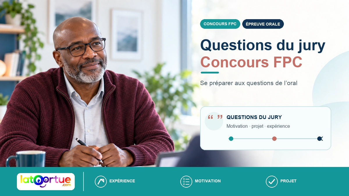 Candidat en reconversion se prépare à l’entretien d’admission avec un carnet.